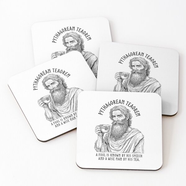 Item preview, Tea Lovers Funny Pythagoras Pythagorean Tea Drinker Pun designed and sold by GrandeDuc.