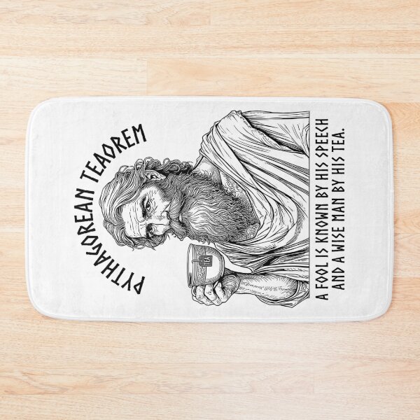 Item preview, Tea Lovers Funny Pythagoras Pythagorean Tea Drinker Pun designed and sold by GrandeDuc.