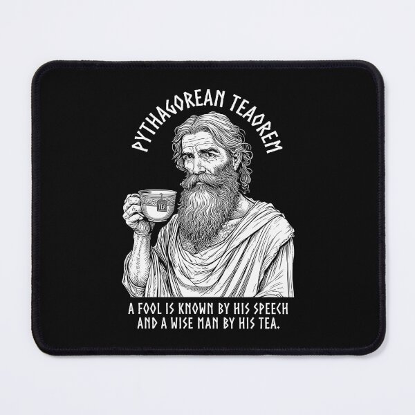 Item preview, Tea Lovers Funny Pythagoras Pythagorean Tea Drinker Pun designed and sold by GrandeDuc.