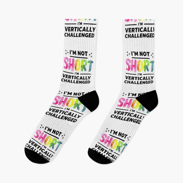 Item preview, I Am Not Short, I Am Vertically Challenged - Rainbow Pride Design designed and sold by Earth Nature Creations.