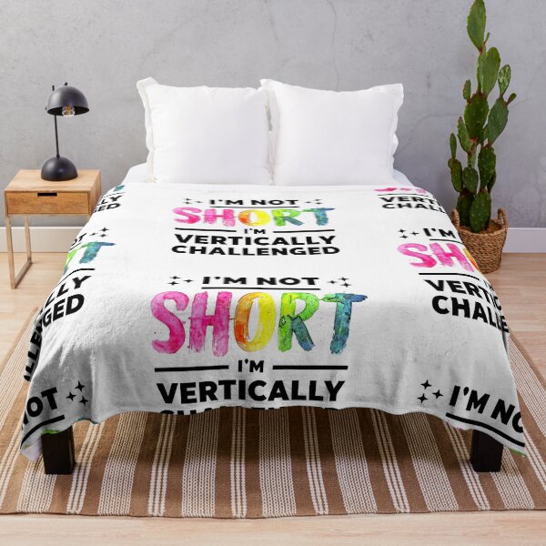 Item preview, I Am Not Short, I Am Vertically Challenged - Rainbow Pride Design designed and sold by Earth Nature Creations.