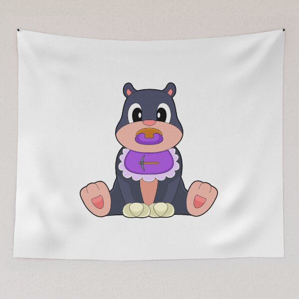 Item preview, Mole Baby Pacifier Bib designed and sold by Snabdesign84.