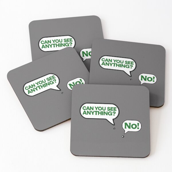 Item preview, Minimalistic Speech Bubble Humor - "Can you see anything?" designed and sold by 2Blue-Dots.