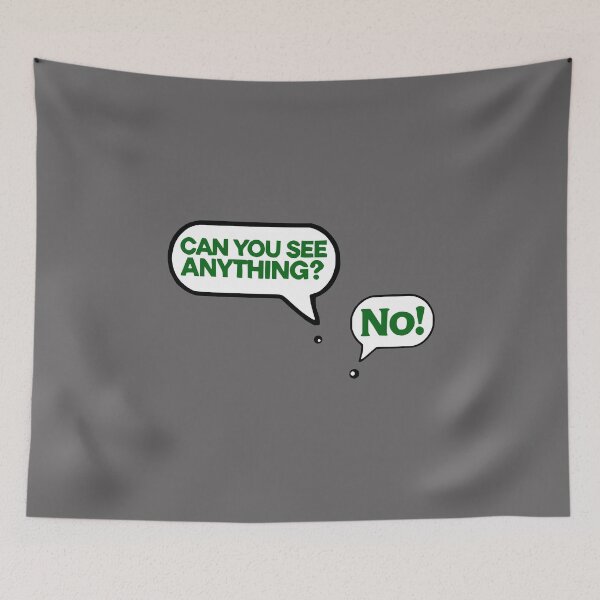Item preview, Minimalistic Speech Bubble Humor - "Can you see anything?" designed and sold by 2Blue-Dots.