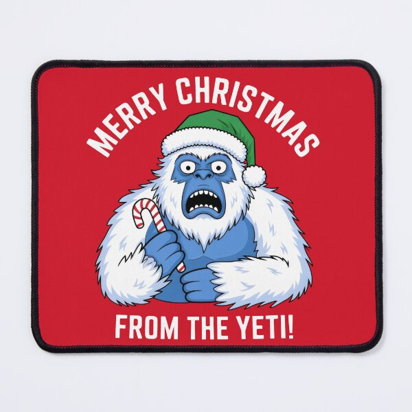 Item preview, Merry Christmas from the Yeti - Festive Yeti with Candy Cane designed and sold by Prime-Studio.