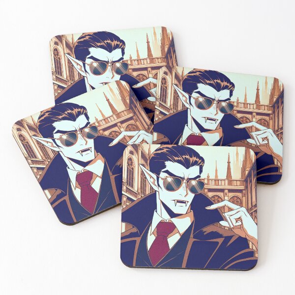 Item preview, Retro 80s Anime Vampire Detective designed and sold by CriaCreative.