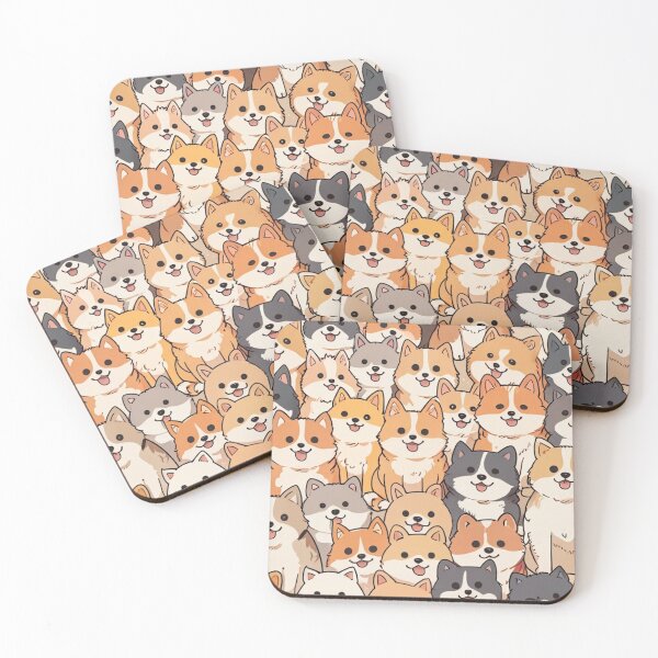 Item preview, Charming Cartoon Dogs Pattern designed and sold by MusesWhispers.