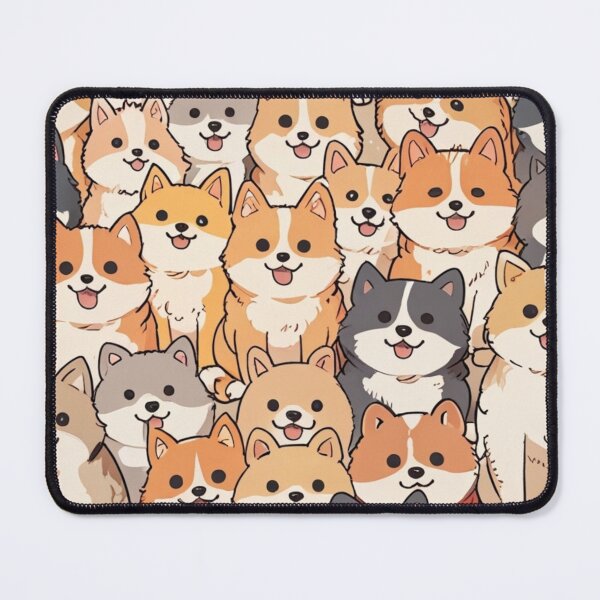 Item preview, Charming Cartoon Dogs Pattern designed and sold by MusesWhispers.