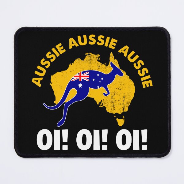Item preview, Australia Kangaroo Flag Aussie Aussie Aussie Oi! Oi! Oi! designed and sold by NUMAcreations.