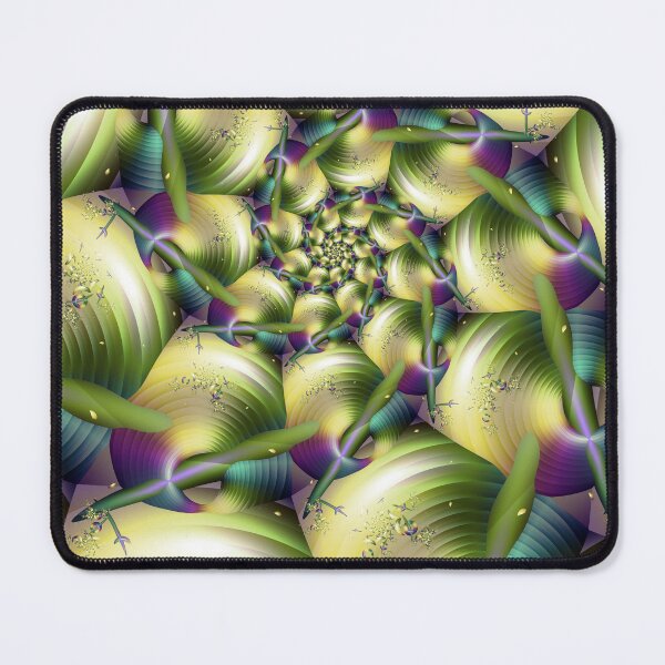 Item preview, Golden green vortex fractal  designed and sold by pinkal.