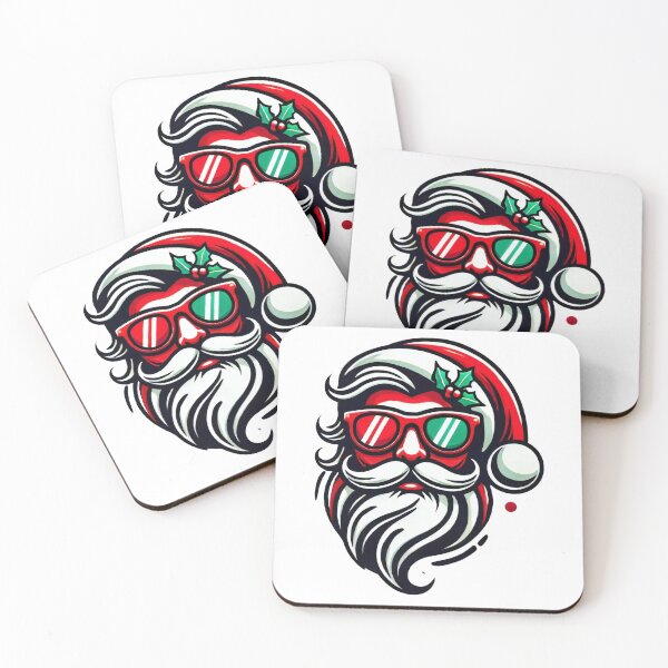 Item preview, Futuristic Santa in Cyber Glasses Holiday Design designed and sold by AIARTIST1.
