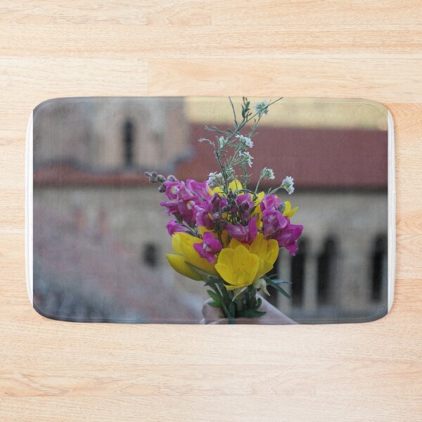 Item preview, bouquet of wildflowers against st sofia church in Ohrid, Macedonia designed and sold by distracted.