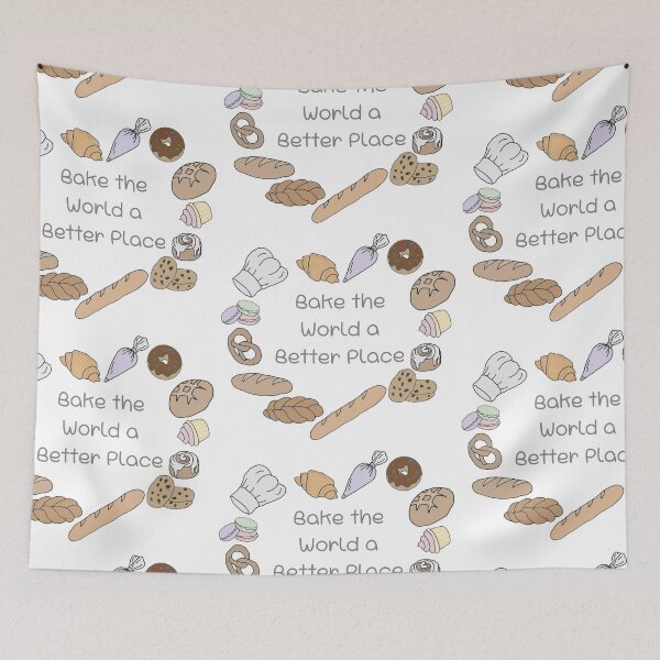 Item preview, Bake the World a Better Place designed and sold by Sweet-Stitches.