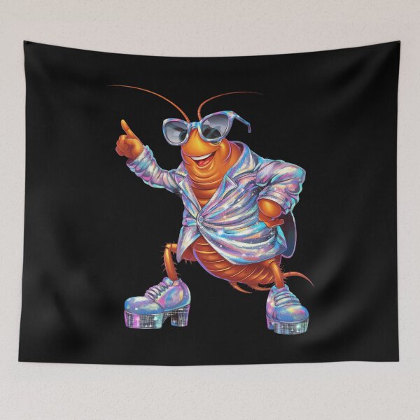 Item preview, Groovy Dancing Cockroach - Disco Star in Action designed and sold by ZingZest.