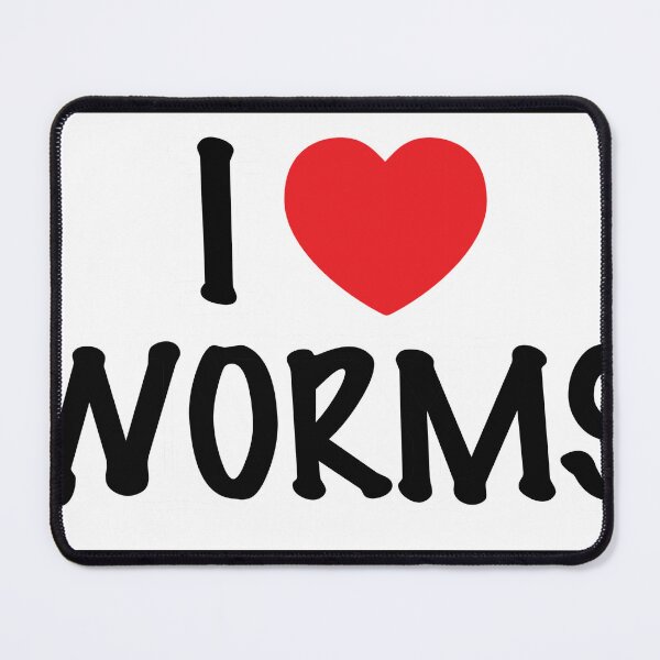 Item preview, I ❤ WORMS designed and sold by POPSmerch.