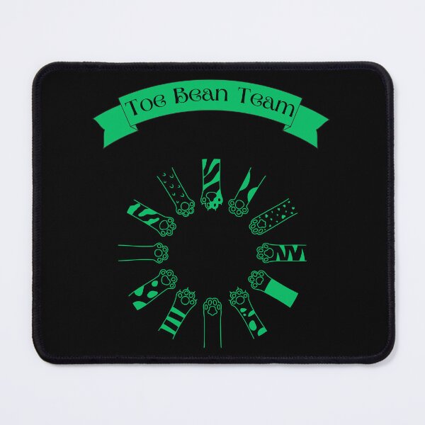 Item preview, Toe Bean Team Cat Paws Green designed and sold by MadCatPrints.