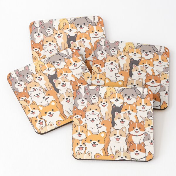 Item preview, Cute Cartoon Dogs Pattern designed and sold by MusesWhispers.