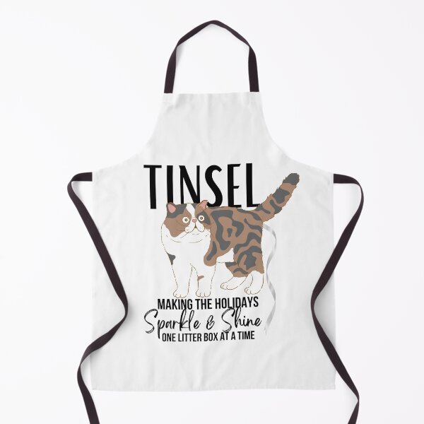 Item preview, Funny Christmas Cat Ate Tinsel to make the Holidays Sparkle & Shine designed and sold by SunandShade.