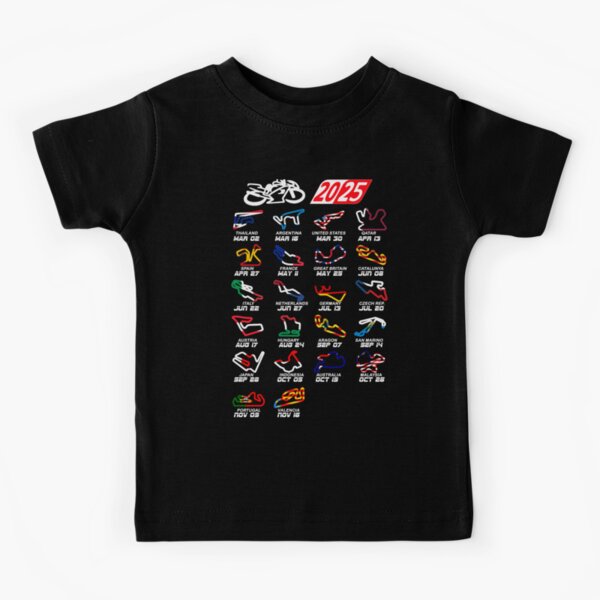Vista previa del artículo con la obra «Calendario temporada 2025 MotoGp circuitos colores», diseñado y vendido por ideasfinder.