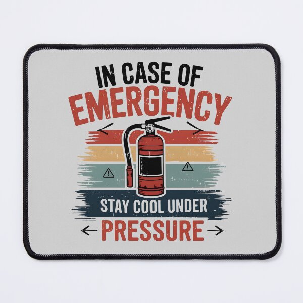 Item preview, In Case Of Emergency Stay Cool Under Pressure Fire Extinguisher Design designed and sold by GesparHouse.