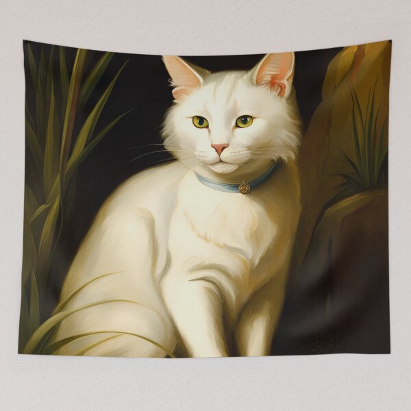 Item preview, Portrait Cat 2 designed and sold by blackwhiteblue.