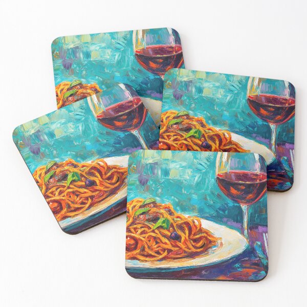 Item preview, Spaghetti Celebration - Fresh Basil, Tomatoes, and Red Wine Elegance designed and sold by OlfactoART Studio.