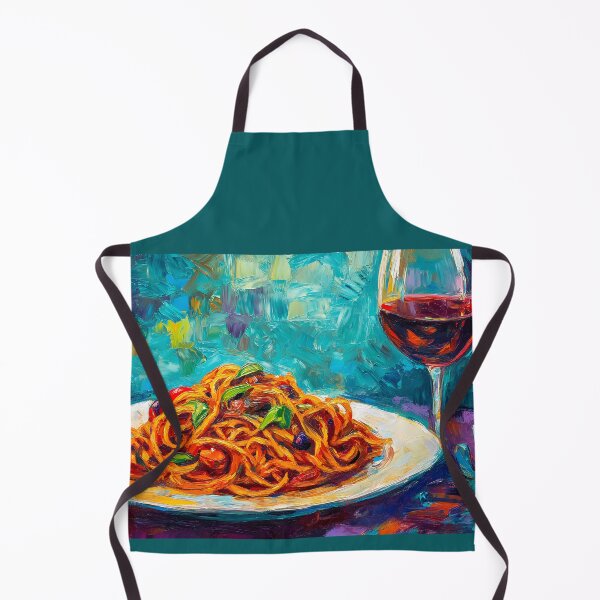 Item preview, Spaghetti Celebration - Fresh Basil, Tomatoes, and Red Wine Elegance designed and sold by OlfactoART Studio.