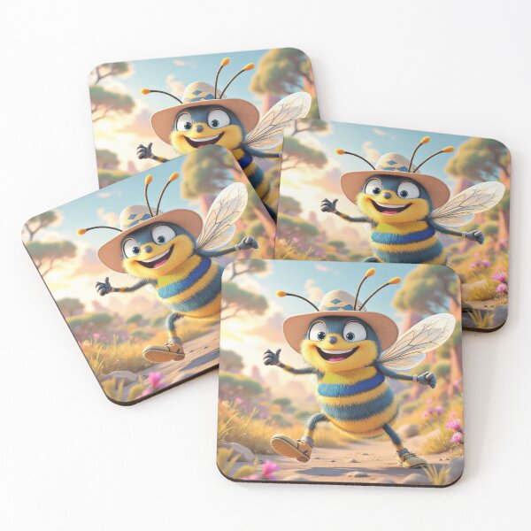 Item preview, Buzza the Blue Aussie Bee ©2024 designed and sold by SublimeStuffArt.