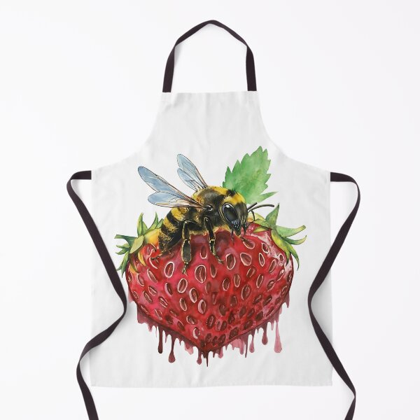 Item preview, Bee on a strawberry designed and sold by Ann Miu Deluxe.