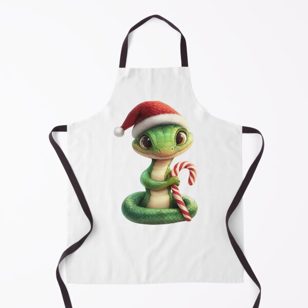 Item preview, T-shirt with a green snake wearing a sata hat, symbol of the new year, Christmas designed and sold by AlinaMalina24.