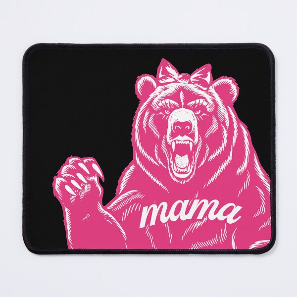 Item preview, Version2-Mama Bear, Momma Bear, Mommy Bear, Fun Shirt, Mom takes care of Son or Daughter kids, children, parents, protection, safety, parenting, parents, cubs, babies, baby, hair ribbon, hair bow designed and sold by markmm9.
