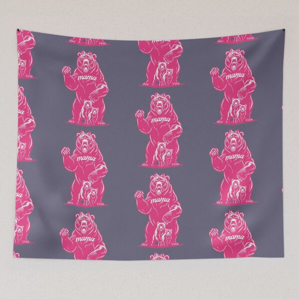 Item preview, Version2-Mama Bear, Momma Bear, Mommy Bear, Fun Shirt, Mom takes care of Son or Daughter kids, children, parents, protection, safety, parenting, parents, cubs, babies, baby, hair ribbon, hair bow designed and sold by markmm9.