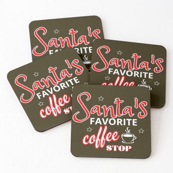 Item preview, Santa's Favorite coffee Stop  designed and sold by Meandmyshop.