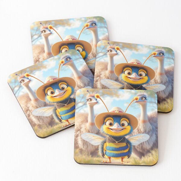 Item preview, Buzza the Blue Aussie Bee ©2024 designed and sold by SublimeStuffArt.