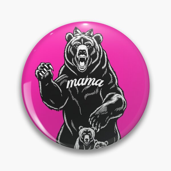 Item preview, Version 3-Mama Bear, Momma Bear, Mommy Bear, Fun Shirt, Mom takes care of Son or Daughter kids, children, parents, protection, safety, parenting, parents, cubs, babies, baby, hair ribbon, hair bow designed and sold by markmm9.