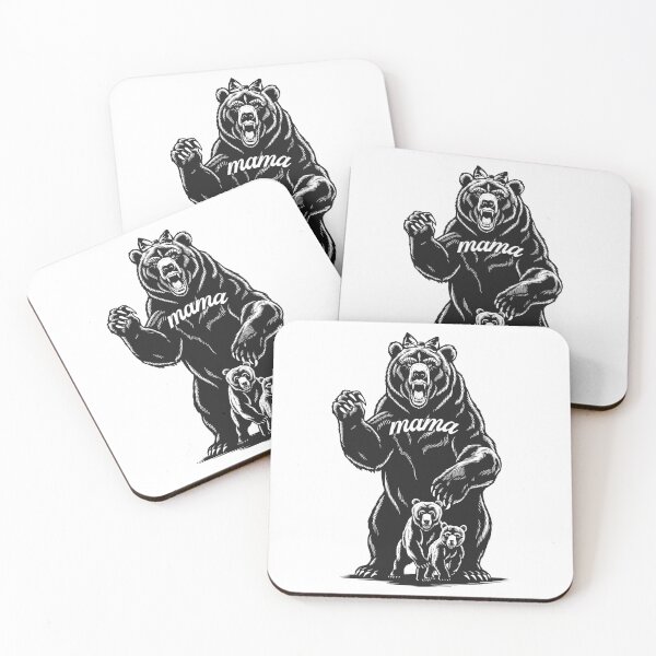 Item preview, Version 3-Mama Bear, Momma Bear, Mommy Bear, Fun Shirt, Mom takes care of Son or Daughter kids, children, parents, protection, safety, parenting, parents, cubs, babies, baby, hair ribbon, hair bow designed and sold by markmm9.