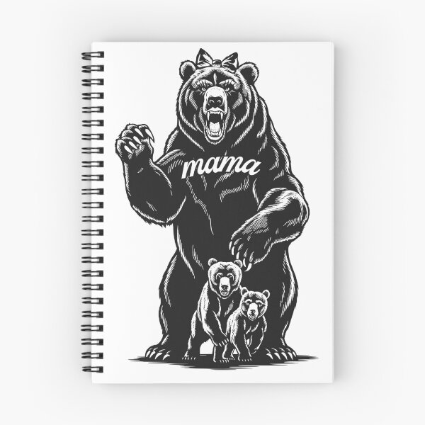 Item preview, Version 3-Mama Bear, Momma Bear, Mommy Bear, Fun Shirt, Mom takes care of Son or Daughter kids, children, parents, protection, safety, parenting, parents, cubs, babies, baby, hair ribbon, hair bow designed and sold by markmm9.