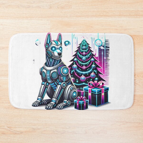 Item preview, Robotic Dog with Neon Christmas Tree designed and sold by lubushop1.