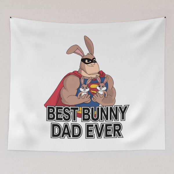 Item preview, Superhero Bunny Dad - Best Bunny Dad Ever designed and sold by ZingZest.