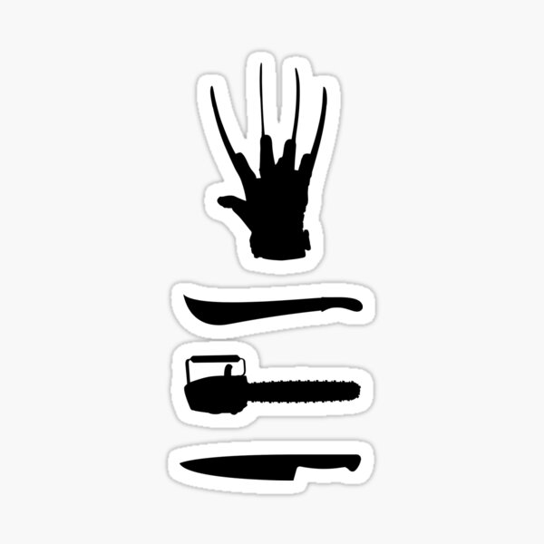 Horror Movie Icons Sticker