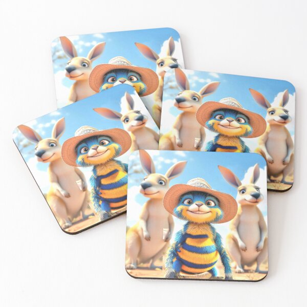 Item preview, Buzza the Blue Aussie Bee ©2024 designed and sold by SublimeStuffArt.