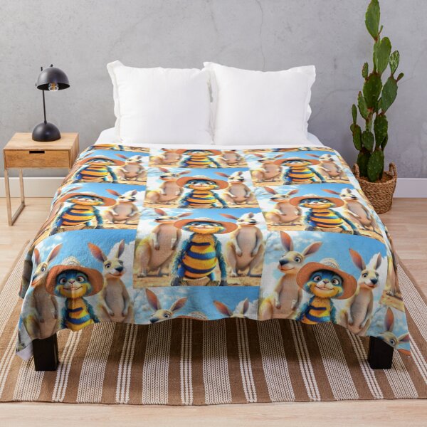 Item preview, Buzza the Blue Aussie Bee ©2024 designed and sold by SublimeStuffArt.