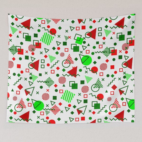 Item preview, vintage christmas memphis 1990s white designed and sold by Gossip Rag.