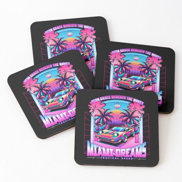 Item preview, Neon Miami Dreams – Tropical Speed designed and sold by Belarte.shop.