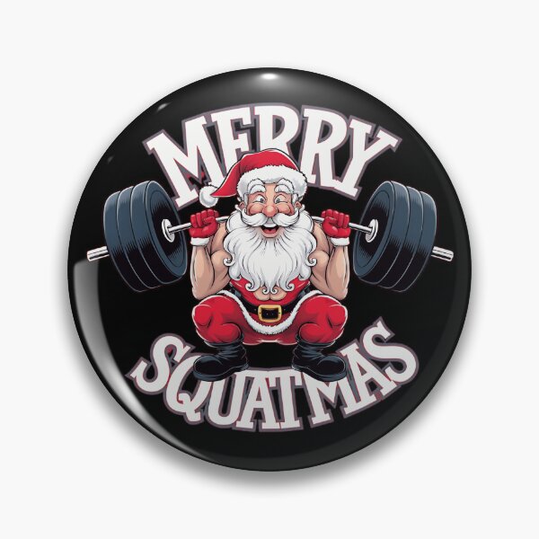 Item preview, Merry Squatmas Santa Funny Gym Lifting Workout designed and sold by luannsemmsobre.