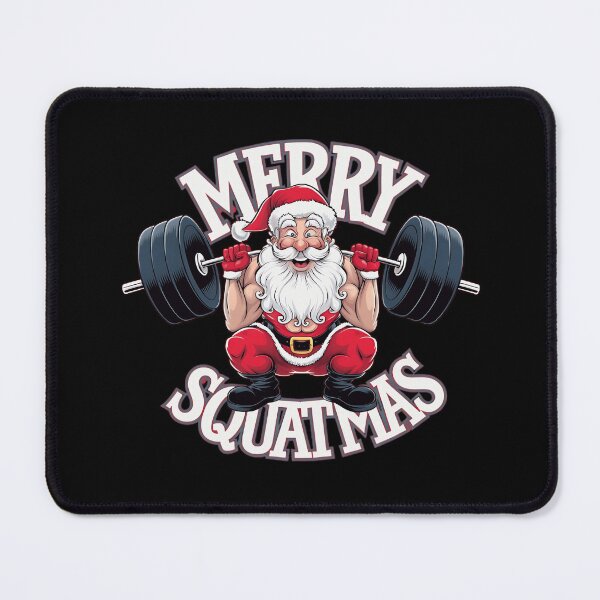 Item preview, Merry Squatmas Santa Funny Gym Lifting Workout designed and sold by luannsemmsobre.