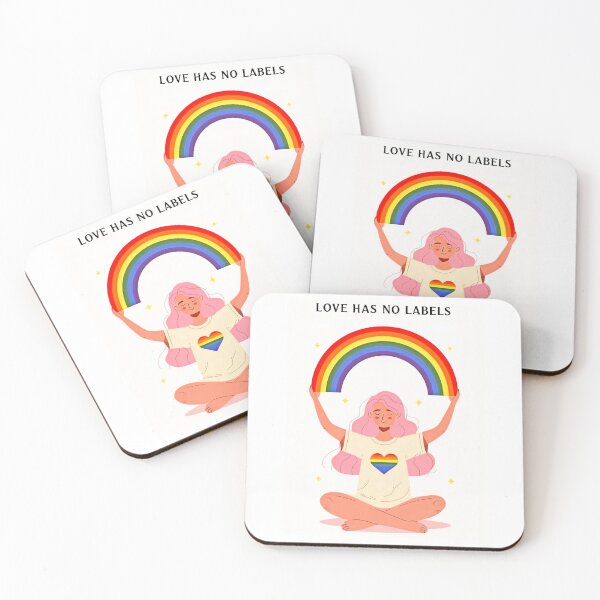 Item preview, Love has no labels - Rainbow Pride Design designed and sold by Earth Nature Creations.