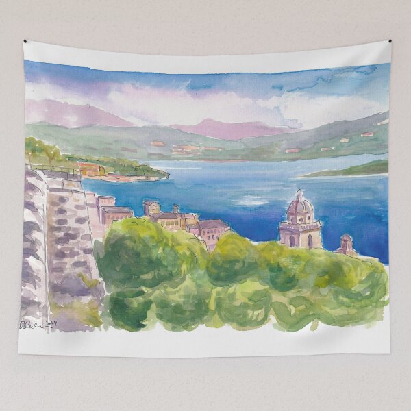 Item preview, View of Porto Venere and Gulf of La Spezia designed and sold by artshop77.