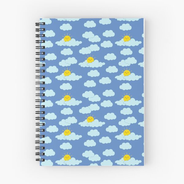 Item preview, Patrón de fondo de nubes azules simples con clima soleado designed and sold by ottrain.