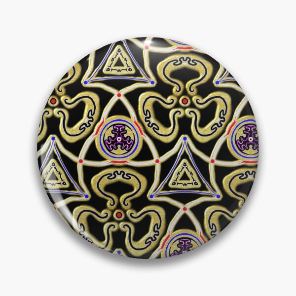 Item preview, Hand drawn repeat pattern with embossed gold effect. designed and sold by Shoot-The-Moon.